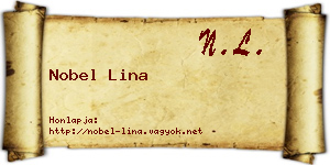 Nobel Lina névjegykártya